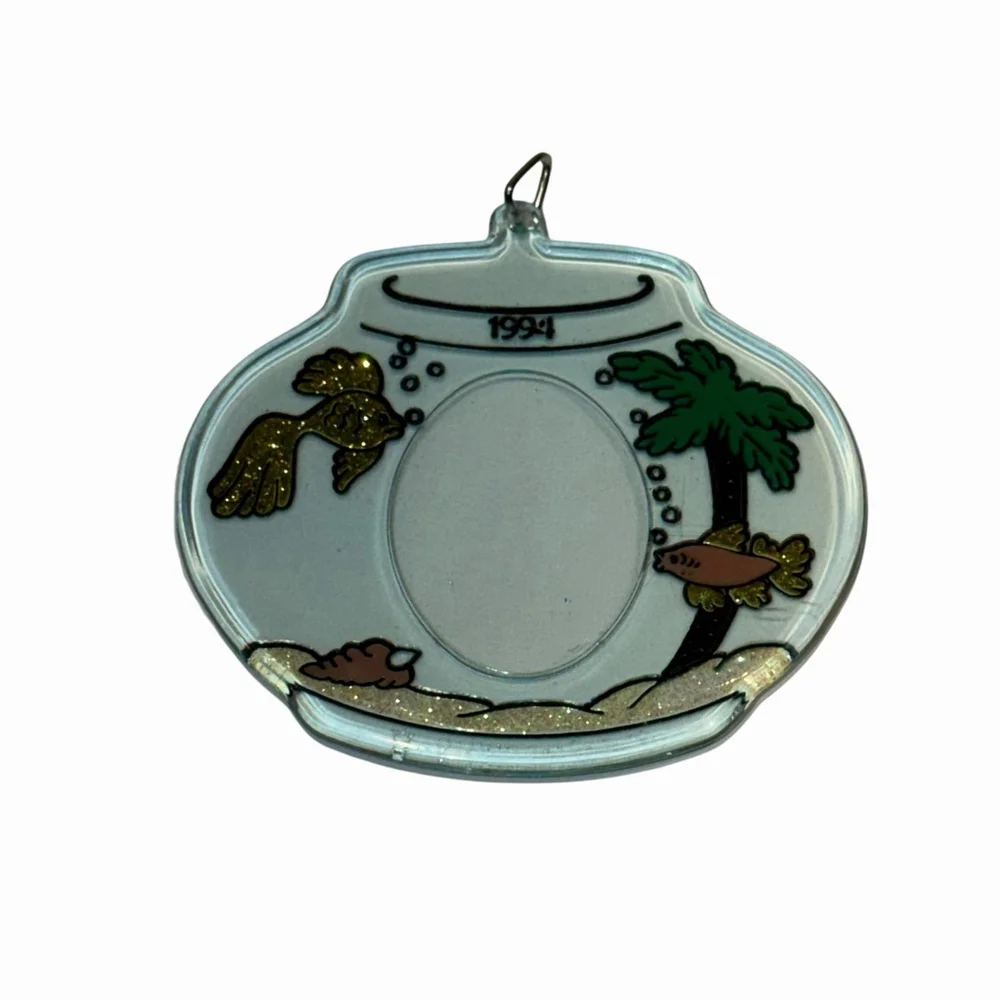1994 Hallmark Keepsake SPECIAL CAT Photo Holder Ornament - No Box -‎ Unique